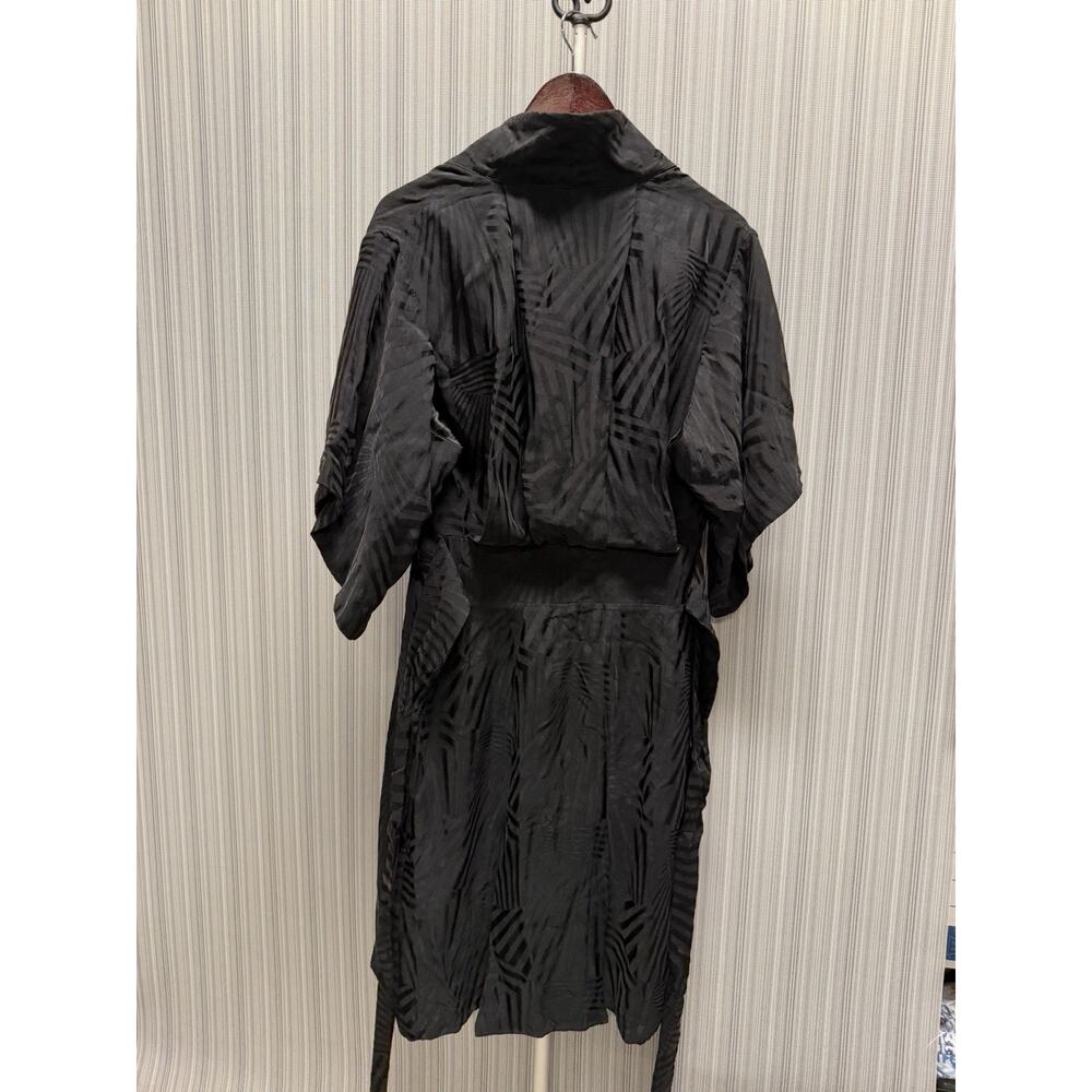 ALEXANDER MCQUEEN RUNWAY DOCUMENTED BLACK SILK Dress IT40 - Picture 7 of 8